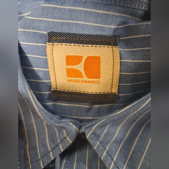 Boss Orange XXL Button Down Shirt Long Sleeve Front Pockets Button Mix - Picture 5 of 11